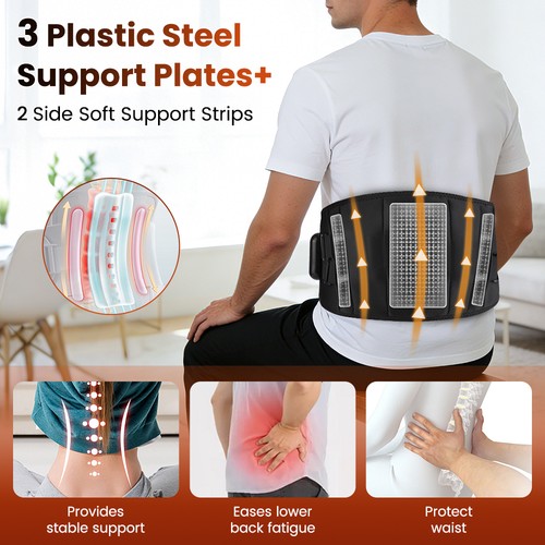 Cordless heated waist belt - belt, for