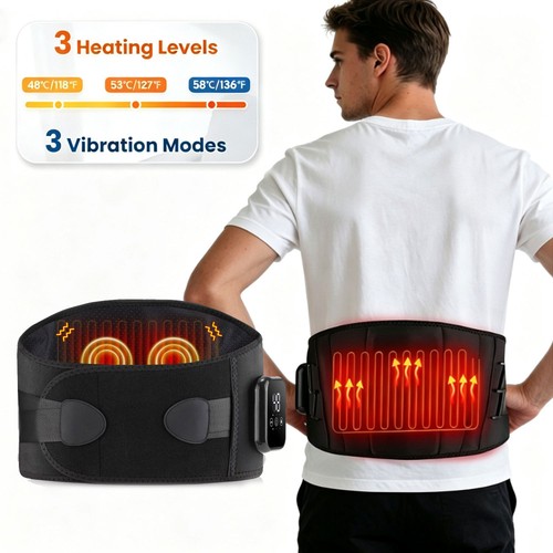 Cordless heated back - back, brace